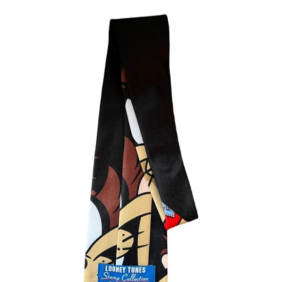 Vintage TAZ Looney Tunes Necktie Retro Stamp Collection 1997 - Picture 5 of 6